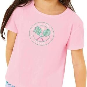 Lilly Pulitzer Luxletic Girls Mini Rally Tee Pink - Size XL